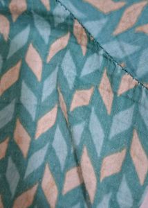Teal &amp; White Printed Kurta Set