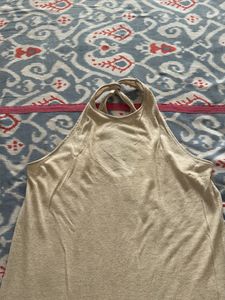 H&amp;M Linen Halter Neck Dress
