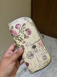 Vintage Floral Postcard wallet