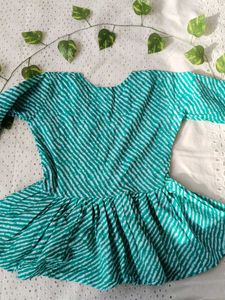 Striped Green Kurta