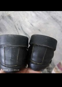 100% geniune leather black casual shoes for boys
