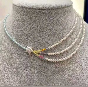 Pink Beaded Choker Necklace Set