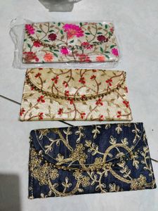 Embroidered Clutches - Set of 3