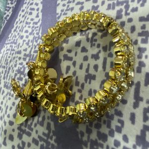 Sparkling Gemstone Charm Bracelet