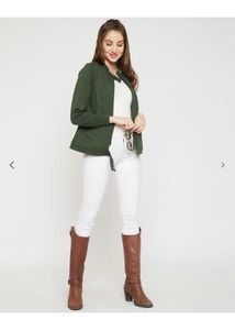 Women's Green Bomber Jacket