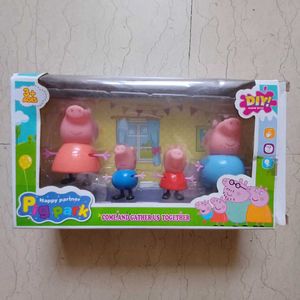 Peppa Pig Family Set With freebie Pepa-bag