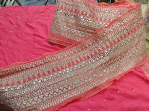 Embellished Pink lace