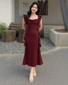 LITTLEBOX Elegant Ruffle Trim Dress