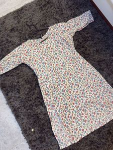 Vintage Floral Print Maxi Dress