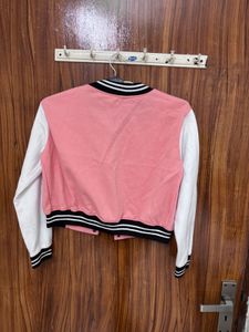 Pink NY Varsity Jacket
