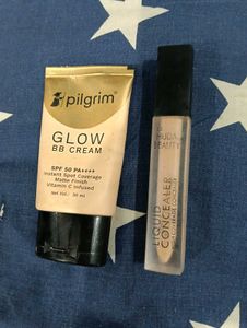 Pilgrim Glow BB Cream & Huda Beauty Concealer