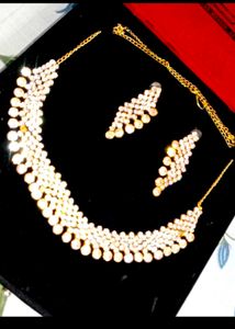 Stunning CZ Necklace &amp; Earring Set