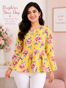 Floral peplum Top - Stylish & Unique 👗