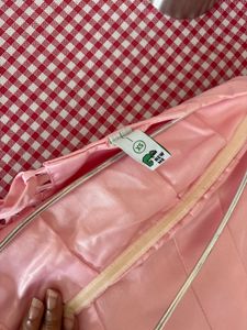 Chic Strapless Pink Bubble Hem Dress