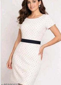 Polka Dot Belted Dress