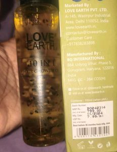 Love Earth 10 in 1 Hair Growth Oil