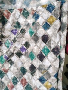 Diamond Print silk saree