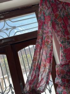 Floral One-Shoulder Ruffle Dress
