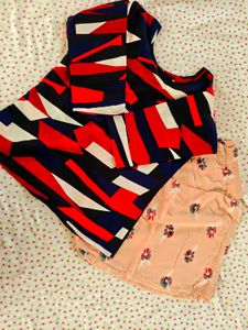 Stylish Abstract Print Co-ord Set