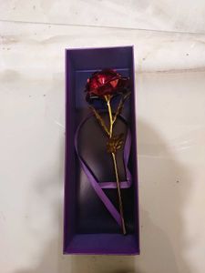 Love Red Golden Rose