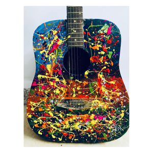 Custom Painted Acoustic Guitar