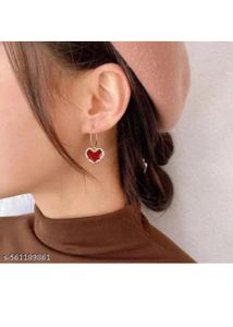Heart Hoop Earrings