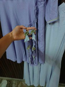 Lavender Kurta and Palazzo Set