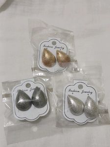 Sparkling Drop Earrings Set