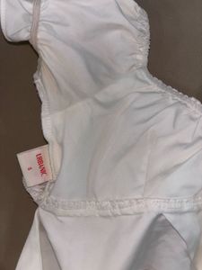 White Off-Shoulder Crop Top