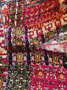 Vibrant Patchwork Print Kurta