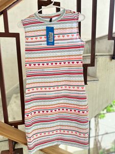 Completely New Striped Sleeveless Dres