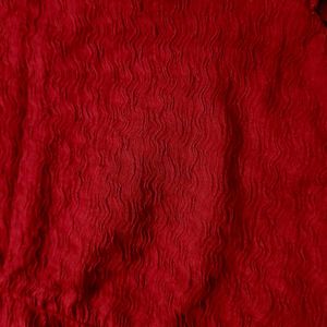 Maroon textured sleeveless top