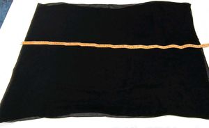 Black Embellished Dupatta soft &amp; silk pearl border