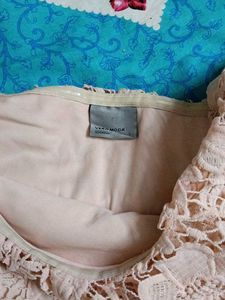 One Hand Light Pink Lacy Dress