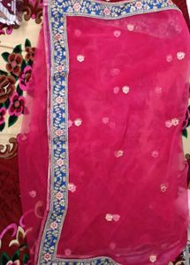 Price Drop Blue Lehnga Choli Three Piece.
