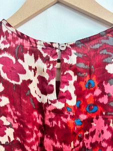 Stylish Floral Print Sleeveless Top
