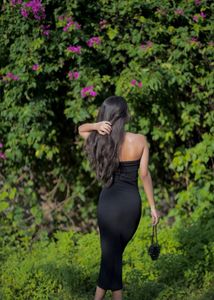Chic Black Halter Neck Maxi Dress