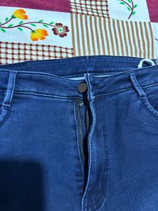 Blue High Waist Skinny Fit Jeans | Stretch Denim
