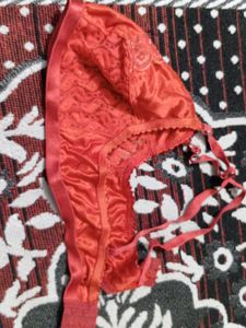 Orange Lace Bra