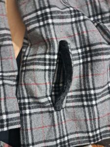 Women's Pea coat with Fur Collar