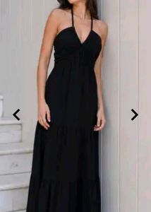 Black Halter Neck Maxi Dress🖤