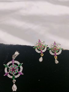 Multi Gold Silver Mix Pendant Set