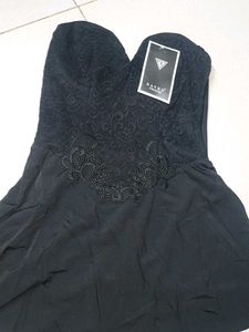 Elegant Black Lace Corset Top no 127
