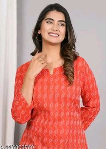 new style v_neck kurti