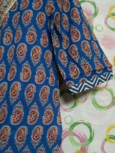 Stylish Blue Printed Kurta