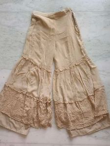 Elegant Beige Lace Kurta