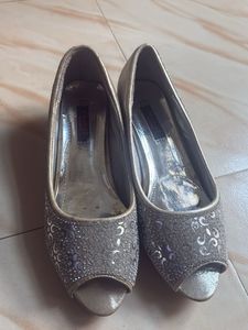 Sparkling Peep-Toe Heels