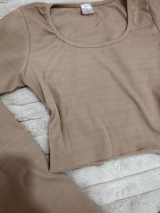 Long Sleeve Bell  Crop T