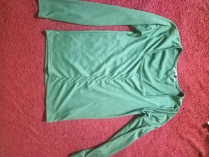 Green Fitted Full Sleeves Top