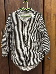 Classic Striped Button-Up Shirt